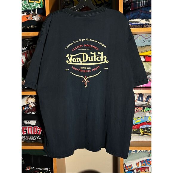 Vintage Y2K Von Dutch Originals Double Sided Tee - Picture 1 of 5
